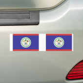 Belize Flag Bumpersticker (Op auto)