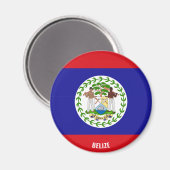 Belize Flag Charming Patriotic Magneet (Voorkant / Achterkant)