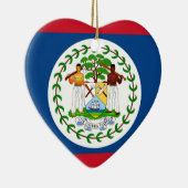 Belize Flag Heart Ornament (Rechts)