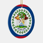 Belize Flag Keramisch Ornament (Rechts)