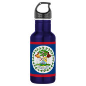 Belize Flag Liberty Bottle Waterfles (Voorkant)