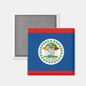 Belize Flag Magnet Magneet (Voorkant / Achterkant)