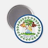 Belize Flag Magnet Magneet (Voorkant / Achterkant)