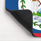 Belize Flag Muismat (Hoek)