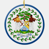 Belize Flag Ornament (Achterkant)