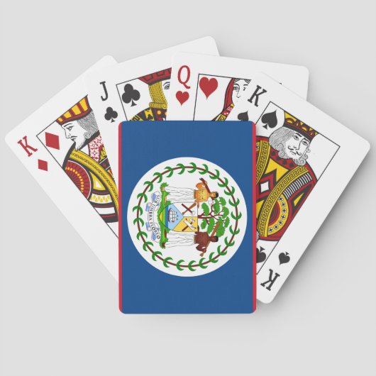 Belize Flag Pokerkaarten (Achterkant)