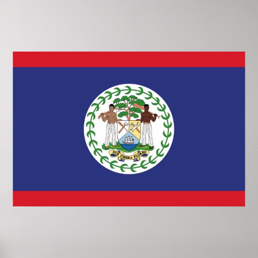 Belize Flag Poster (Voorkant)