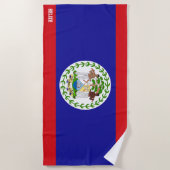 Belize Flag Splendid Patriotic Strandlaken (Voorkant)