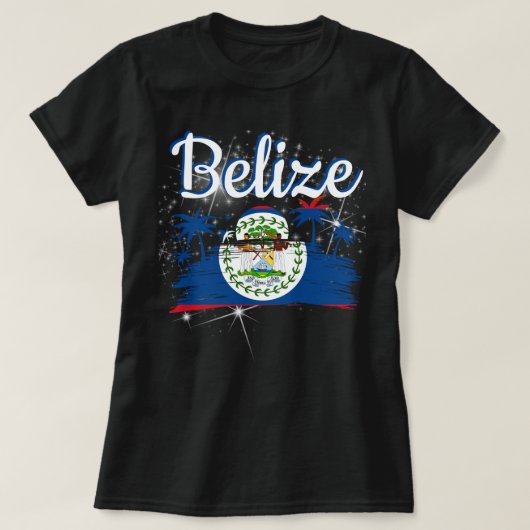 Belize Flag T-shirt (Design voorkant)