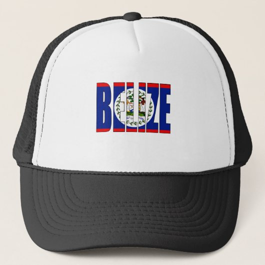 Belize Flag Trucker Pet (Voorkant)