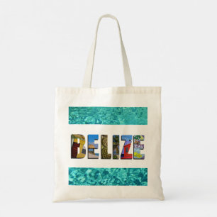 Belize foto's van Tropische Beach Blue Ocean-reize Tote Bag