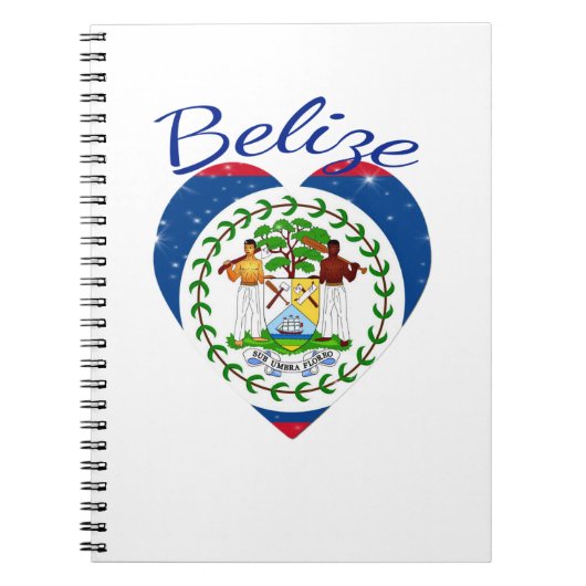 Belize Heart Notitieboek (Voorkant)