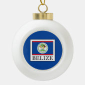 Belize Keramische Bal Ornament (Voorkant)