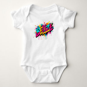 Belize kleurrijke graffiti stijl kleding outfit ki romper