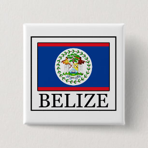 Belize knop vierkante button 5,1 cm