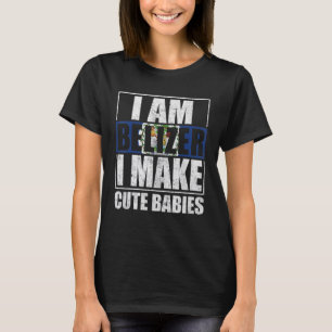 Belize Mannen en vrouwen van de vlag van Belizeans T-shirt