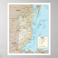 Belize Map (2003) Land in Midden-Amerika