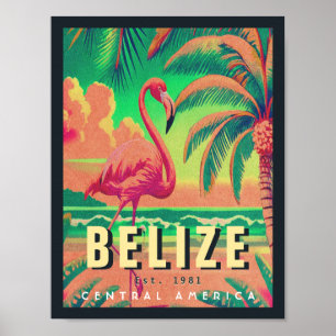 Belize Midden-Amerika Tropische jaren 1950 Poster
