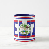 Belize National Flag Patriotic Coffee Mok (Midden)