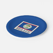 Belize Papieren Bordje (Gekanteld)