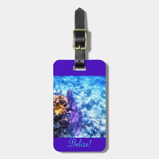 Belize Personalized Bagagelabel (Voorkant verticaal)