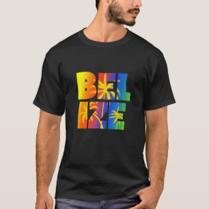 Belize Regenboog Palmbomen Tropische Cruise T-shirt