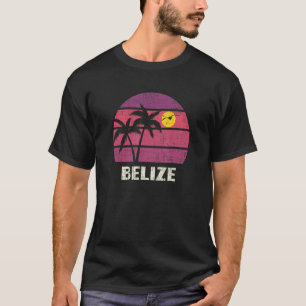Belize Retro Surfer Beach  Sunset Love T-shirt