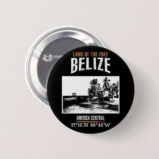 Belize Ronde Button 5,7 Cm (Voorkant /achterkant)