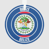 Belize Round Emblem Ornament (achterkant)