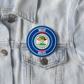 Belize Round Emblem Ronde Button 7,6 Cm (In situ)