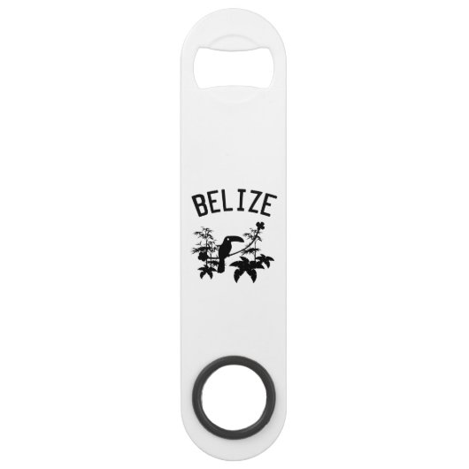 Belize Toucan Silhouette Speed Flessenopener (Voorkant)