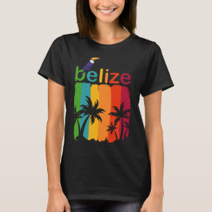 Belize Travel Poster T-Shrit, Reis Cruise Retro  T-shirt
