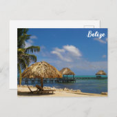 Belize Tropical Beach Ambergris Caye Briefkaart (Voorkant / Achterkant)