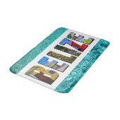 Belize Tropical Beach Blue Ocean Travel Photo Badmat (Gekanteld)