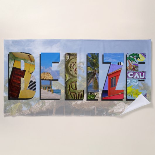 Belize Tropical Beach Blue Ocean Travel Photo Strandlaken (Voorkant)