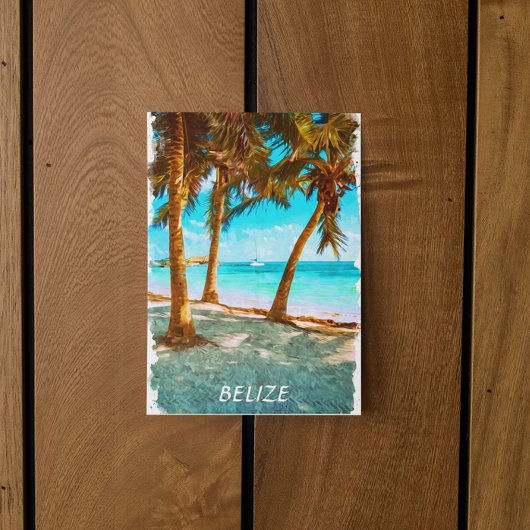 Belize Tropical Beach Briefkaart