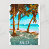 Belize Tropical Beach Briefkaart (Voorkant)
