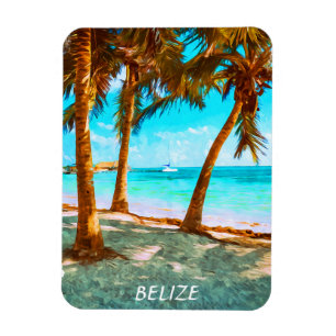 Belize Tropical Beach Magneet