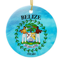 Bélize Vacances Noël Ornement en céramique