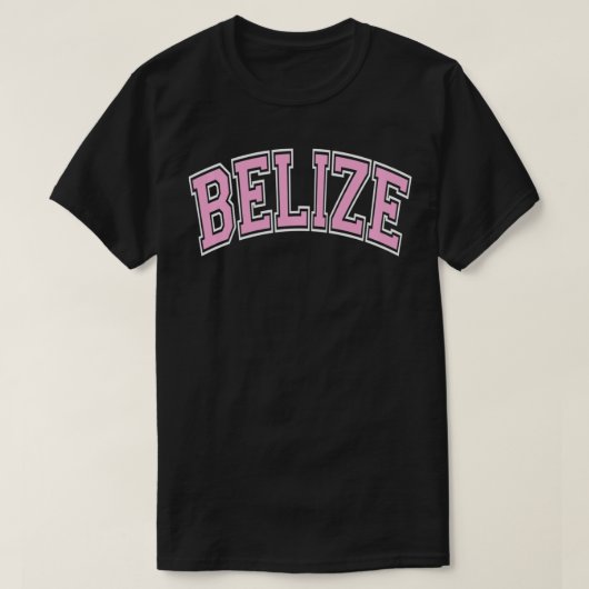 Belize Varsity Style Pink Tet Pullover (Design devant)