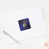 Belize Vierkante Sticker (Envelop)