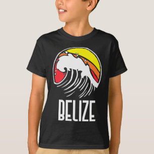 Belize Vintage 80s Retro Surfen Strand Golf Grafis T-shirt