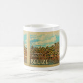 Belize Vintage Travel Koffiemok (Voorkant rechts)