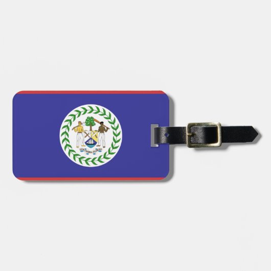 Belize vlag bagagelabel (Voorkant horizontaal)