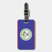 Belize vlag bagagelabel (Voorkant verticaal)