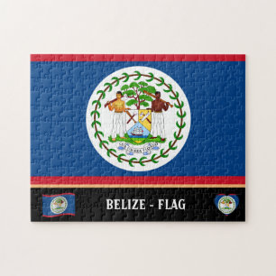 Belize Vlag & Belize land / Belize Legpuzzel
