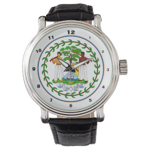 Belize vlag & Belize trendy mode/design watch Horloge
