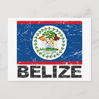 Belize  vlag briefkaart