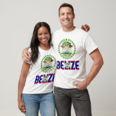 Belize vlag en wapenschild t-shirt (Unisex)