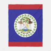 Belize vlag fleece deken (Voorkant)